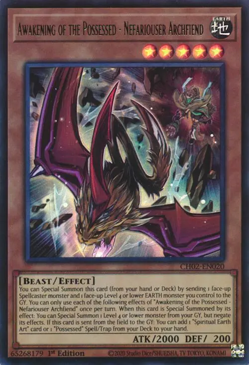 Awakening Of The Possessed - Nefariouser Archfiend [Ch02-En020] Ultra Rare 1