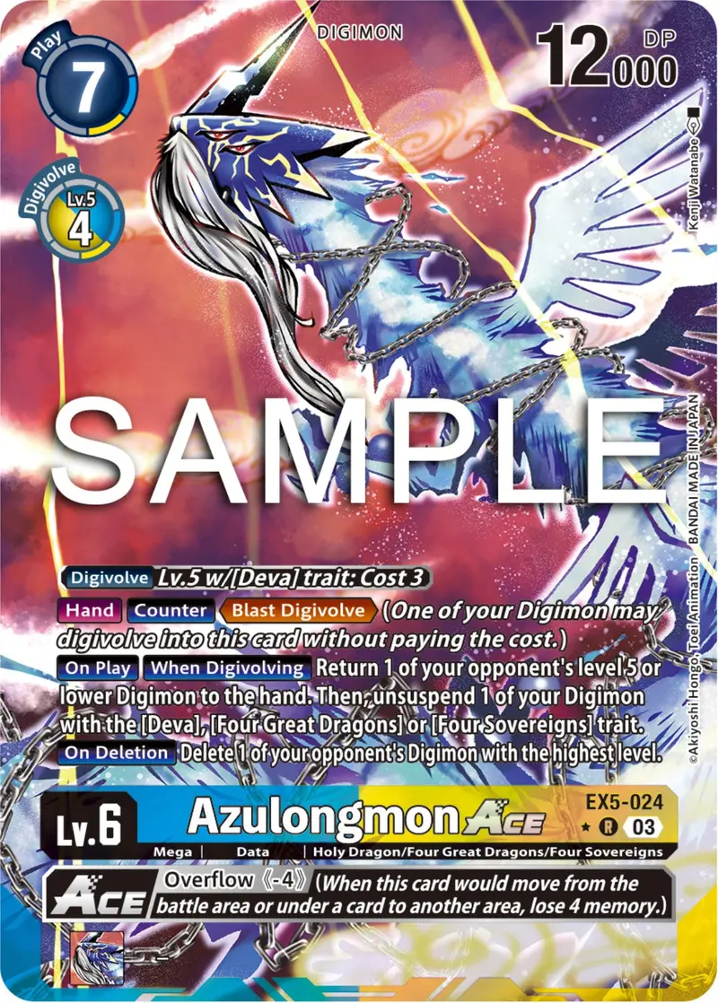 Azulongmon Ace [Ex5-024] (Alternate Art) [Animal Colosseum] 1