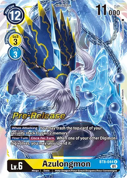 Azulongmon [Bt8-044] [New Awakening Pre-Release Cards] 1