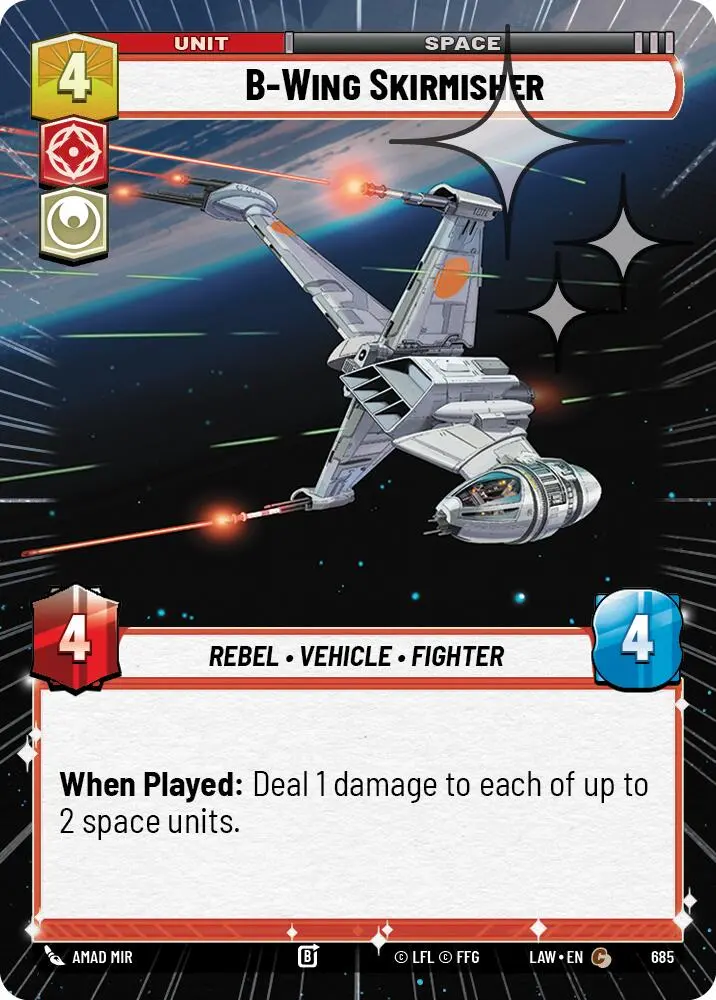 B-Wing Skirmisher (685) (Hyperspace Foil) (685) [A Lawless Time] 1