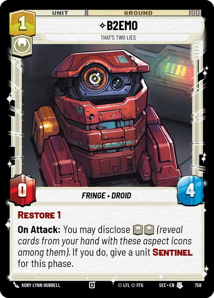 B2emo - That's Two Lies (Foil) (758) (758) [Secrets Of Power] 1