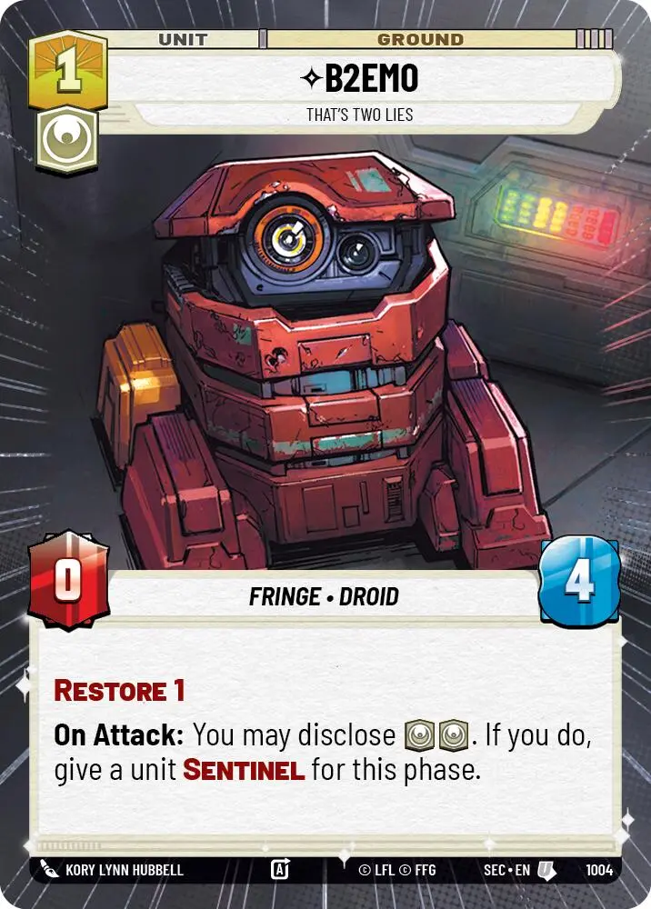 B2emo - That's Two Lies (Hyperspace Foil) (1004) (1004) [Secrets Of Power] 1