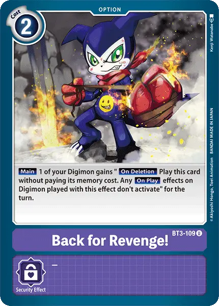 Back For Revenge! [Bt3-109] [Release Special Booster Ver.1.0] 1