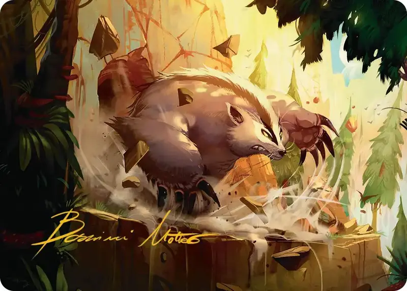 Badgermole Art Card (Gold-Stamped Signature) [Avatar: The Last Airbender Art Series] 1