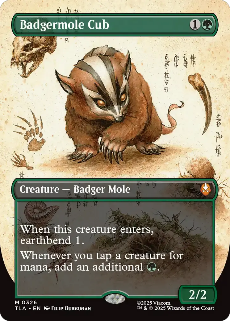 Badgermole Cub (Borderless) [Avatar: The Last Airbender] 1