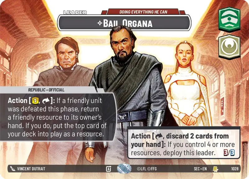 Bail Organa - Doing Everything He Can (Showcase) (1028) (1028) [Secrets Of Power] 1