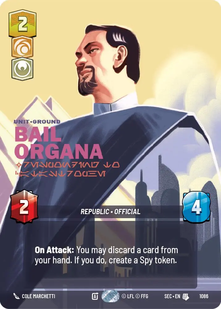 Bail Organa - Responding To Catastrophe (Prestige Foil) (1086) (1086) [Secrets Of Power] 1
