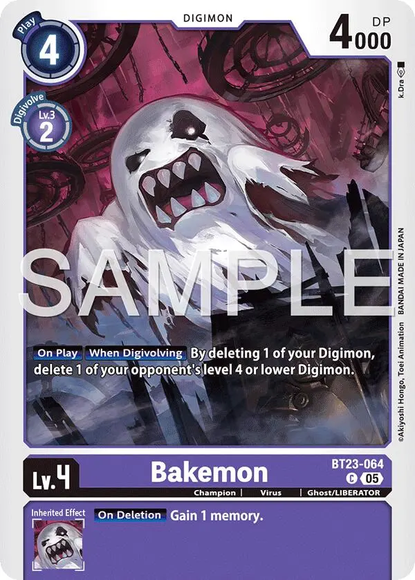 Bakemon [Bt23-064] [Hackers' Slumber] 1
