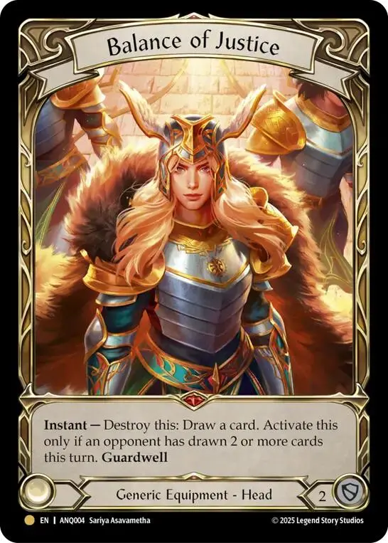 Balance Of Justice [Anq004] (Compendium Of Rathe - Antiquity Pack)  Rainbow Foil 1