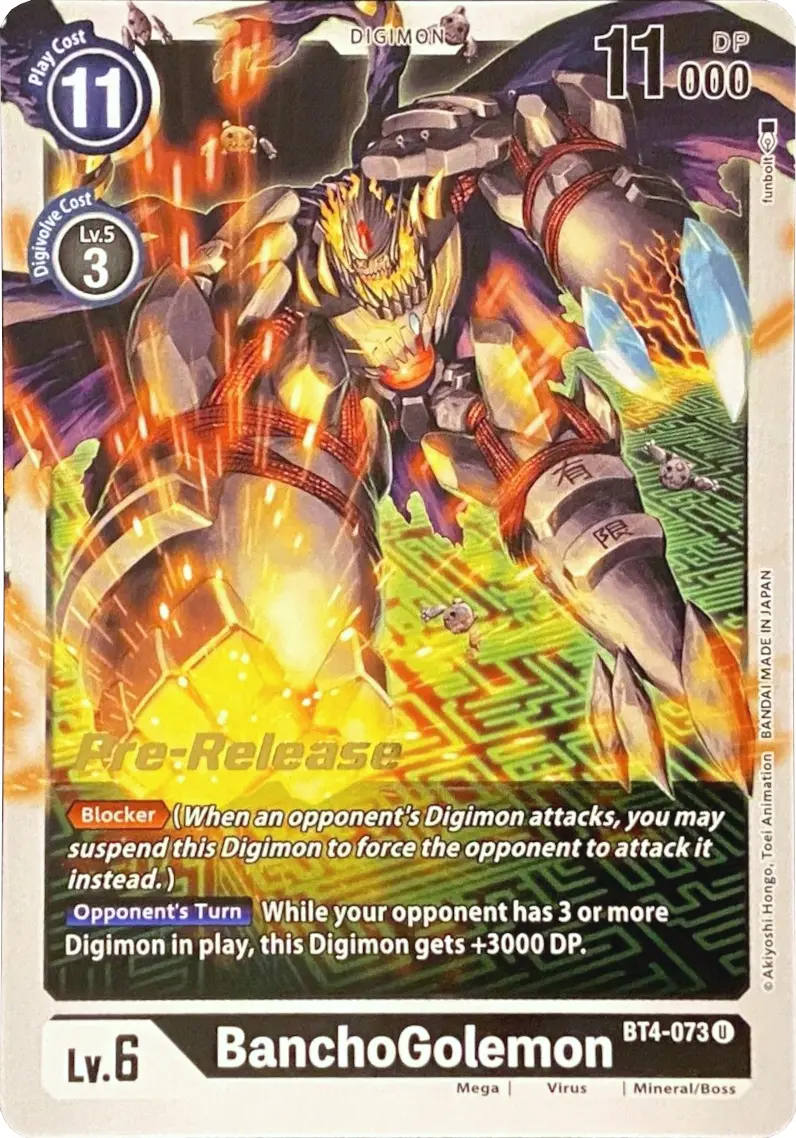 Banchogolemon [Bt4-073] [Great Legend Pre-Release Promos] 1