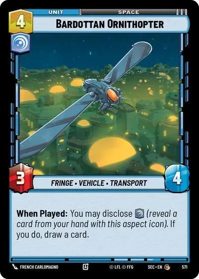 Bardottan Ornithopter (571) (Foil) (571) [Secrets Of Power] 1