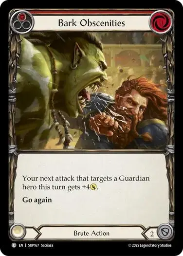 Bark Obscenities [Sup167] (Super Slam)  Rainbow Foil 1