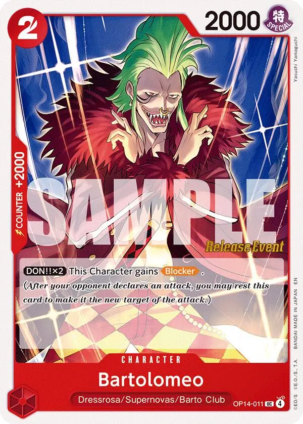 Bartolomeo [The Azure Sea's Seven Release Event Cards] 1