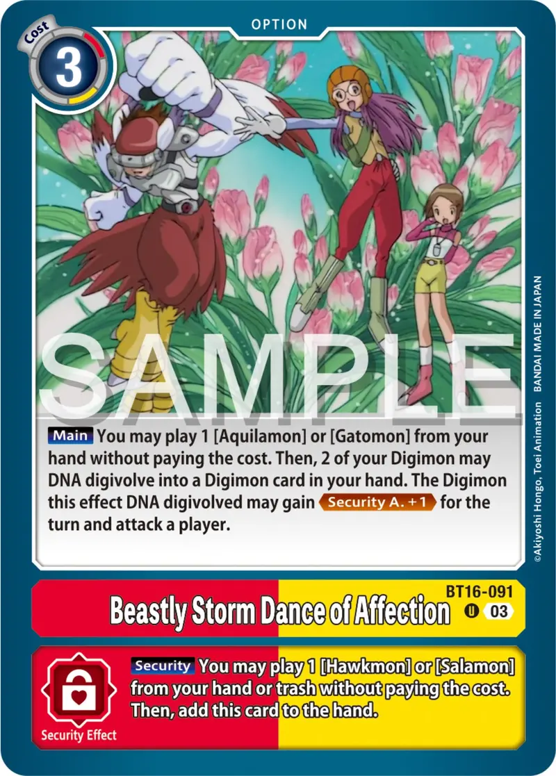 Beastly Storm Dance Of Affection [Bt16-091] [Beginning Observer] 1