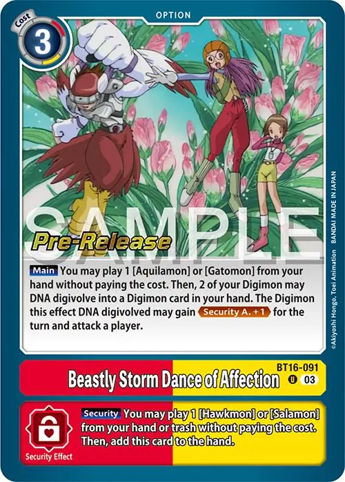 Beastly Storm Dance Of Affection [Bt16-091] [Beginning Observer Pre-Release Promos] 1