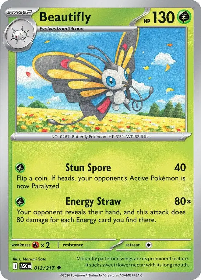 Beautifly (013/217) [Mega Evolution: Ascended Heroes] 1