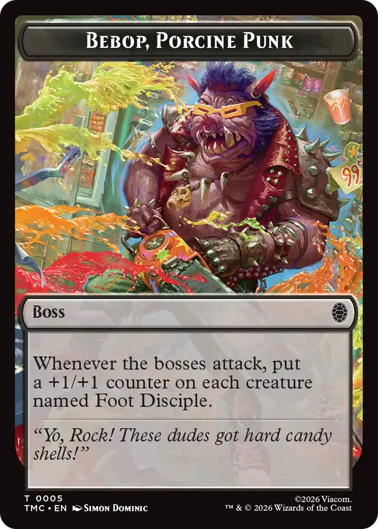 Bebop, Porcine Punk [Teenage Mutant Ninja Turtles Commander Tokens] 1