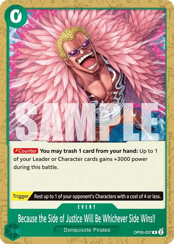 Because The Side Of Justice Will Be Whichever Side Wins!! (Tournament Pack 2025 Vol. 4) [One Piece Promotion Cards] 1