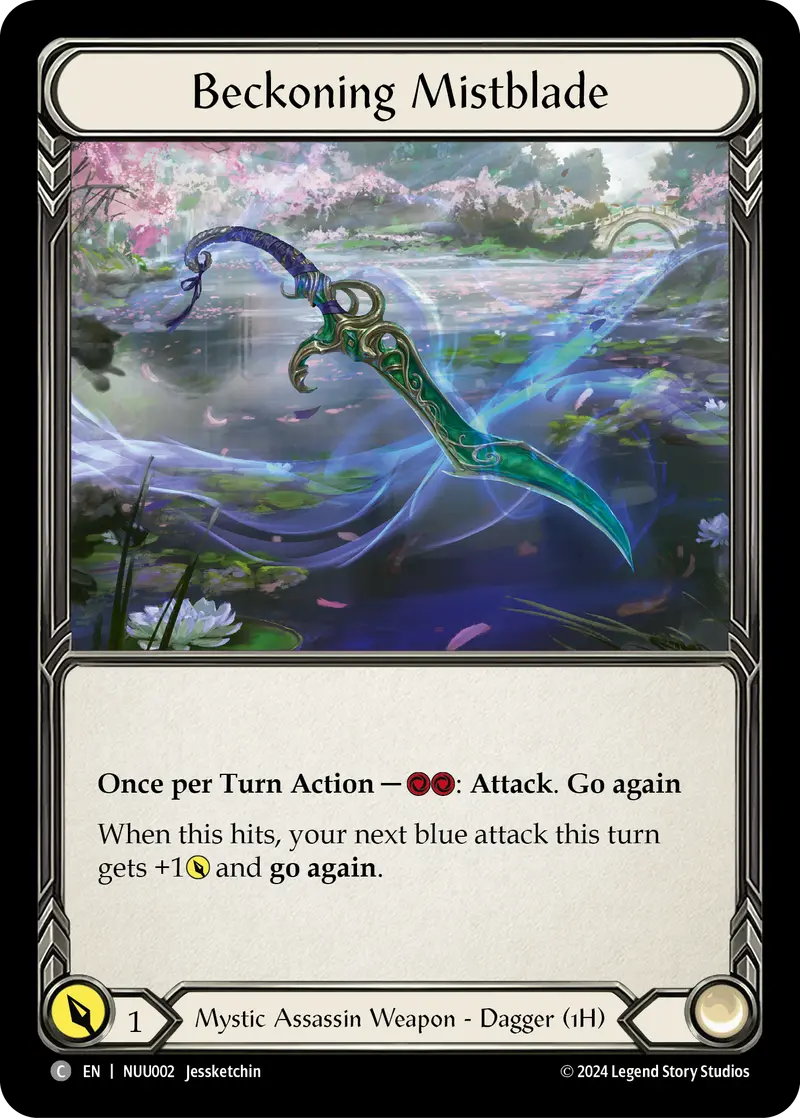 Beckoning Mistblade [Nuu002] (Part The Mistveil Nuu Blitz Deck) 1