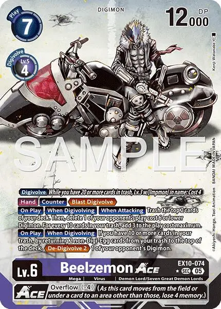 Beelzemon Ace [Ex10-074] (Alternate Art) [Sinister Order] 1