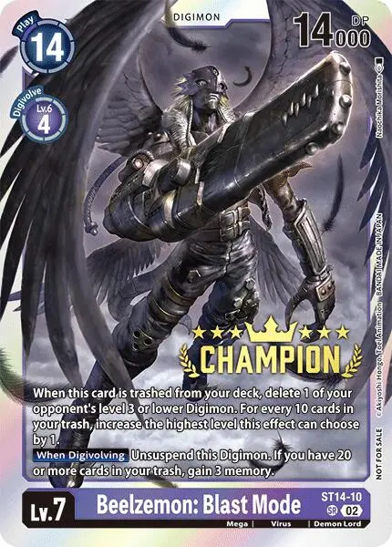 Beelzemon: Blast Mode [St14-10] (Digimon 3-On-3 Champion) [Starter Deck: Beelzemon Advanced Deck Set] 1