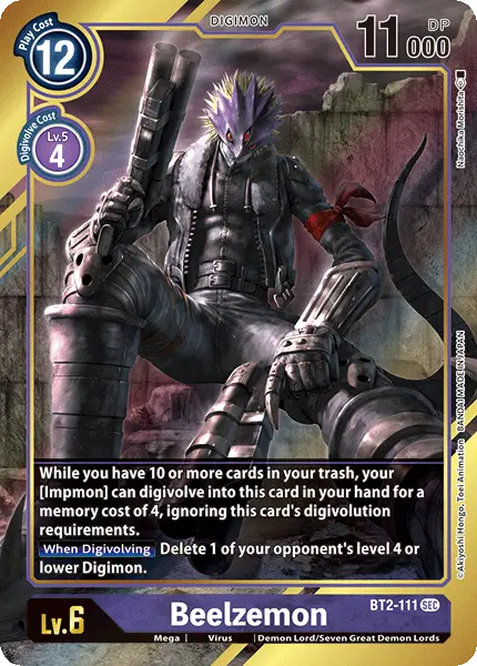 Beelzemon [Bt2-111] (Alternate Art) [Release Special Booster Ver.1.0] 1