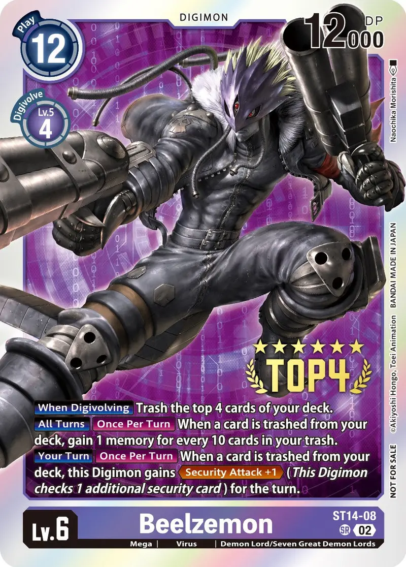 Beelzemon [St14-08] (Digimon 3-On-3 November 2023 Top 4) [Starter Deck: Beelzemon Advanced Deck Set] 1