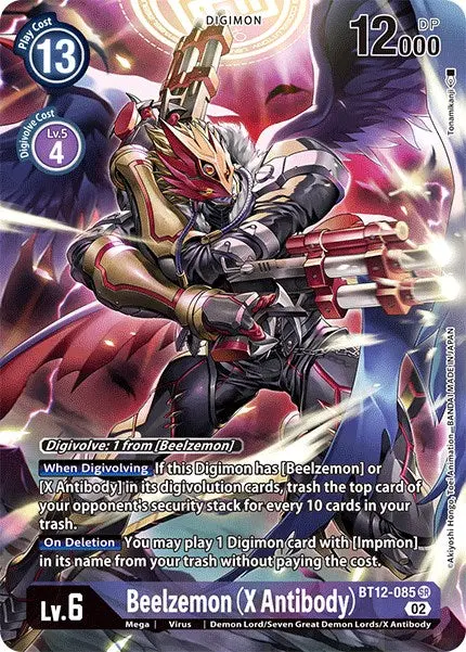 Beelzemon (X Antibody) [Bt12-085] (Alternate Art) [Across Time] 1