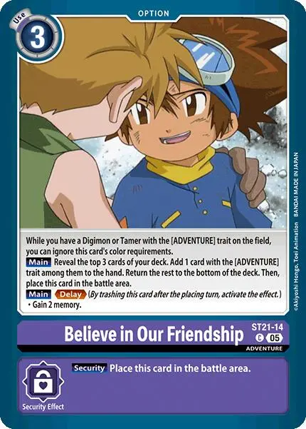 Believe In Our Friendship [St21-14] [Starter Deck: Hero Of Hope] 1