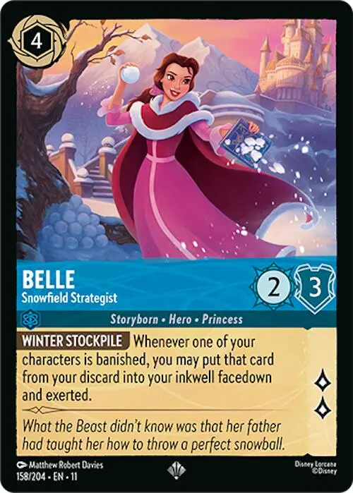Belle - Snowfield Strategist (158/204) [Winterspell] 1