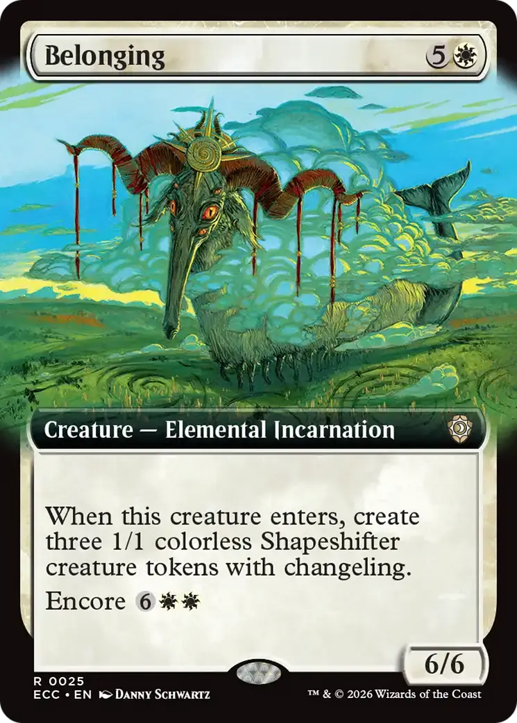 Belonging (Extended Art) [Lorwyn Eclipsed Commander] 1