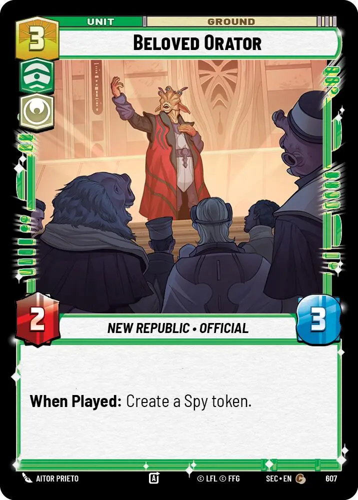 Beloved Orator (607) (Foil) (607) [Secrets Of Power] 1
