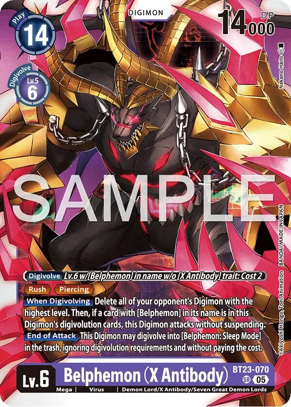 Belphemon [Bt23-070] (X Antibody) [Hackers' Slumber] 1