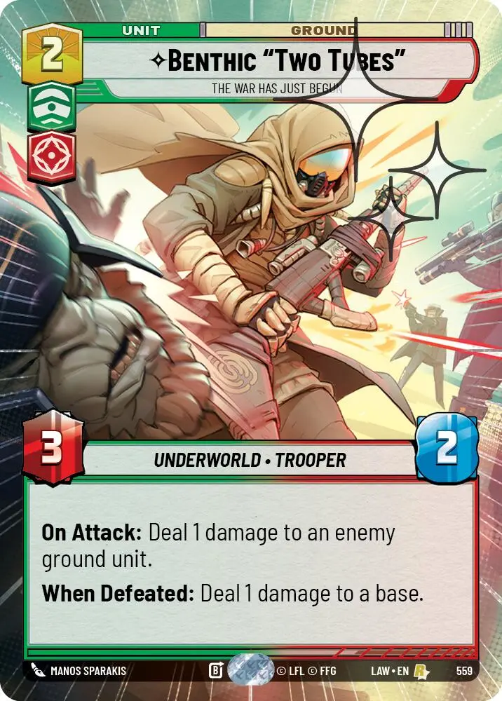 Benthic "Two Tubes" - The War Has Just Begun (559) (Hyperspace Foil) (559) [A Lawless Time] 1