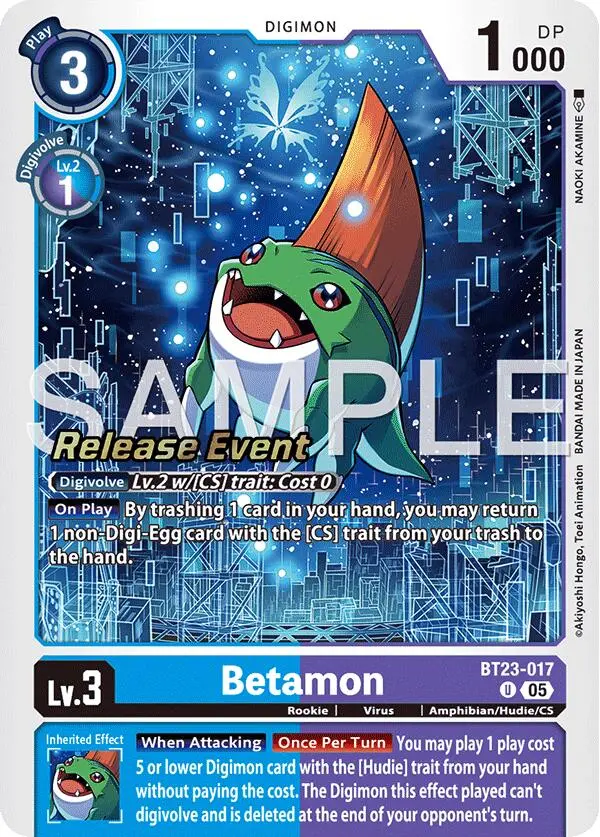 Betamon [Bt23-017] [Hackers' Slumber Release Event Cards] 1