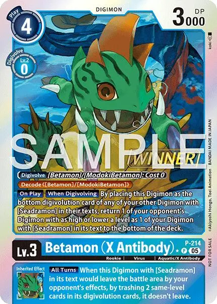 Betamon [P] (X Antibody) (Official Store Tournament 2026 Vol. 1 Winner) [Promotional Cards] 1