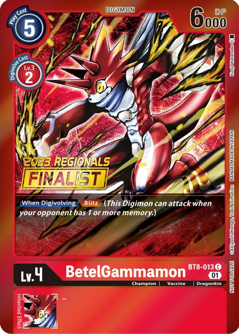 Betelgammamon [Bt8-013] (2023 Regionals Finalist) [New Awakening Promos] 1