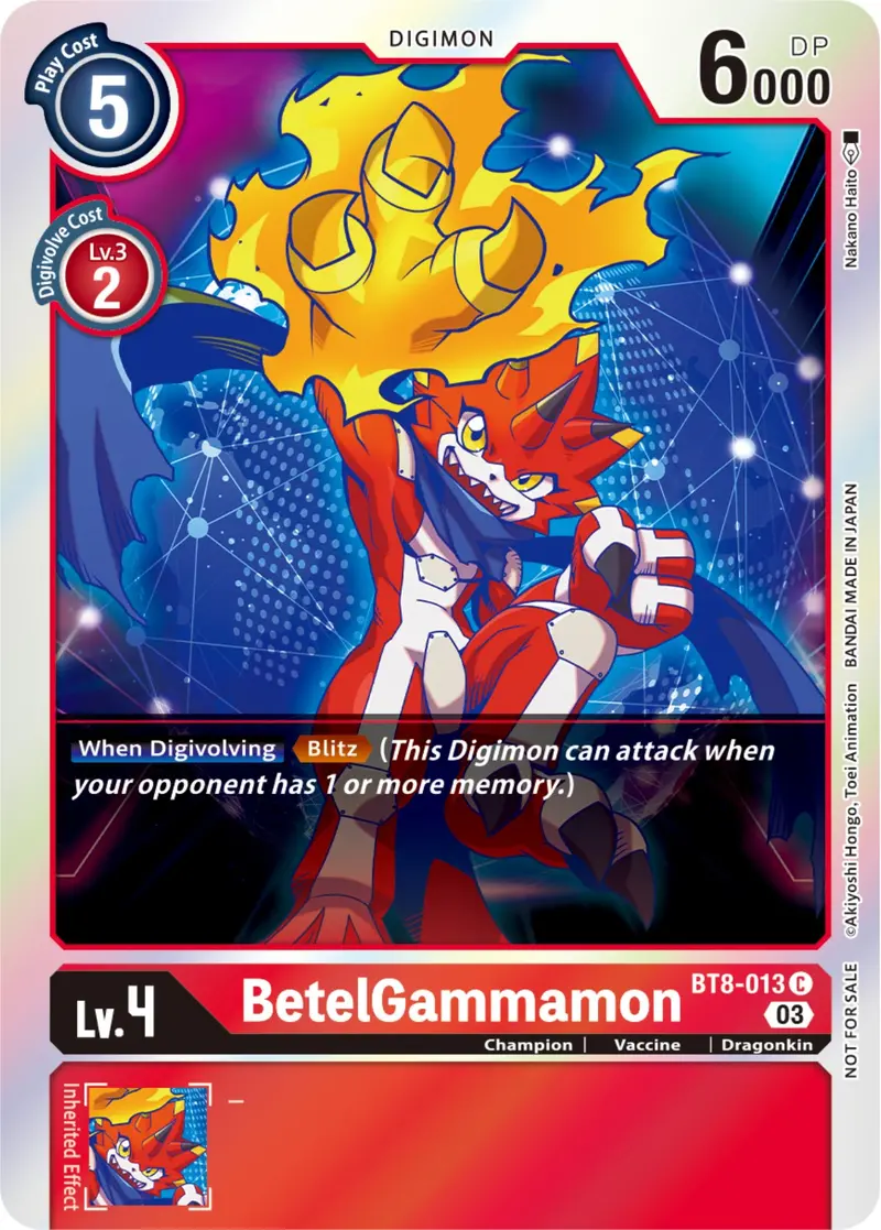 Betelgammamon [Bt8-013] (Official Tournament Pack Vol.11) [New Awakening] 1