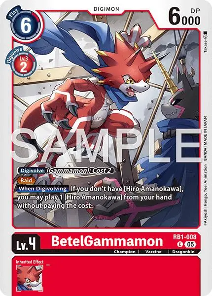 Betelgammamon [Rb1-008] (Reprint) [Advanced Booster Digimon Generation] 1