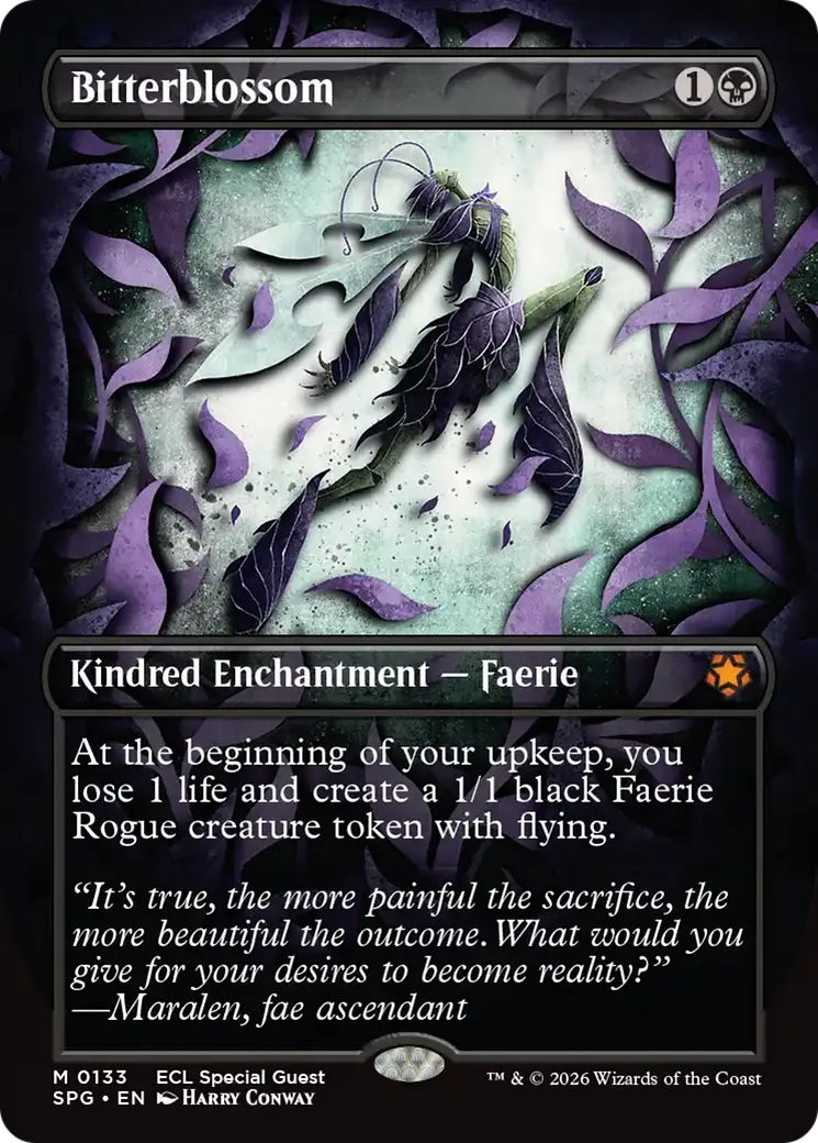 Bitterblossom (Borderless) [Lorwyn Eclipsed Special Guests] 1