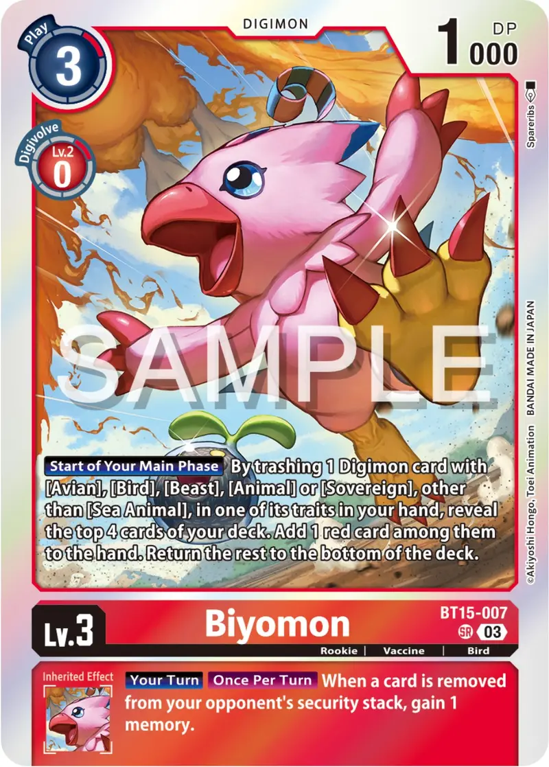 Biyomon [Bt15-007] [Exceed Apocalypse] 1
