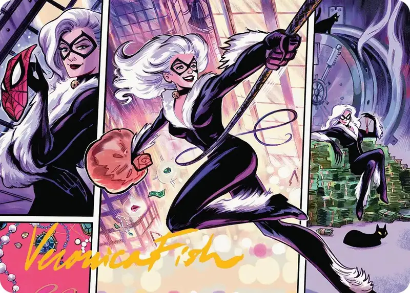 Black Cat, Cunning Thief Art Card (Gold-Stamped Signature) [Marvel's Spider-Man Art Series] 1