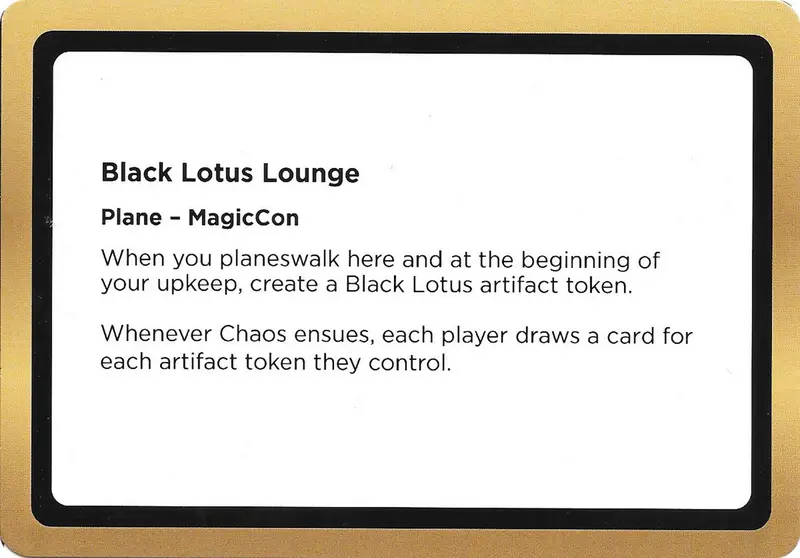 Black Lotus Lounge (Black Lotus Unknown Planechase) [Oversize Cards] 1