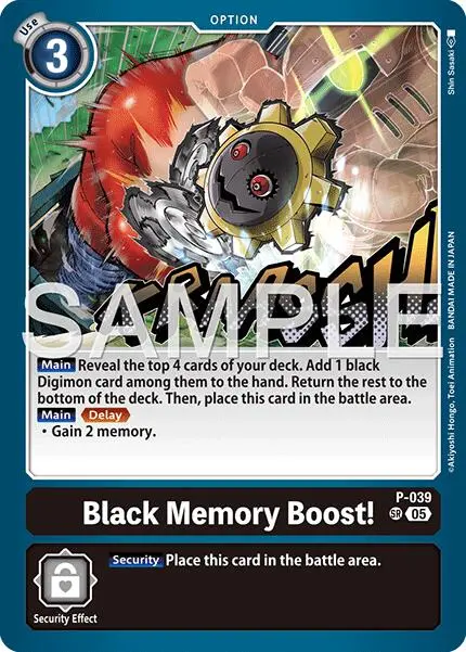 Black Memory Boost! [P-039] (Reprint) [Advanced Booster Digimon Generation] 1