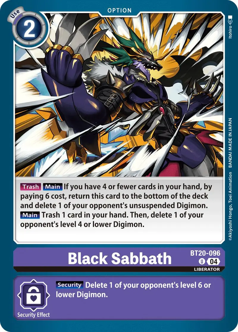 Black Sabbath [Bt20-096] [Release Special Booster Ver.2.5] 1