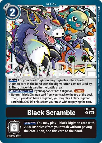 Black Scramble [Lm-031] (Reprint) [Advanced Booster Digimon Generation] 1