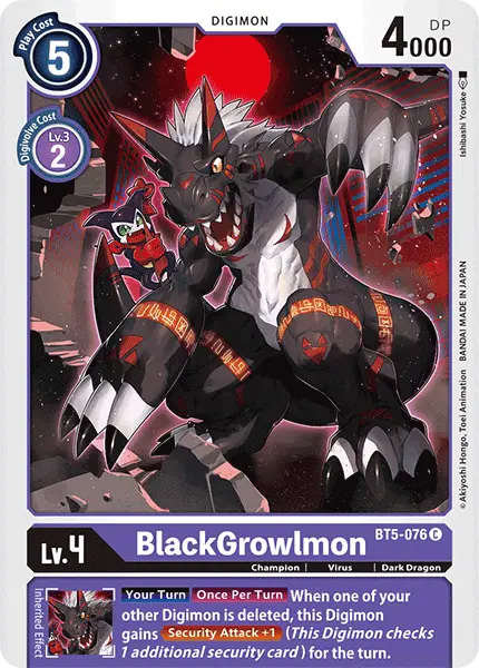 Blackgrowlmon [Bt5-076] [Battle Of Omni] 1