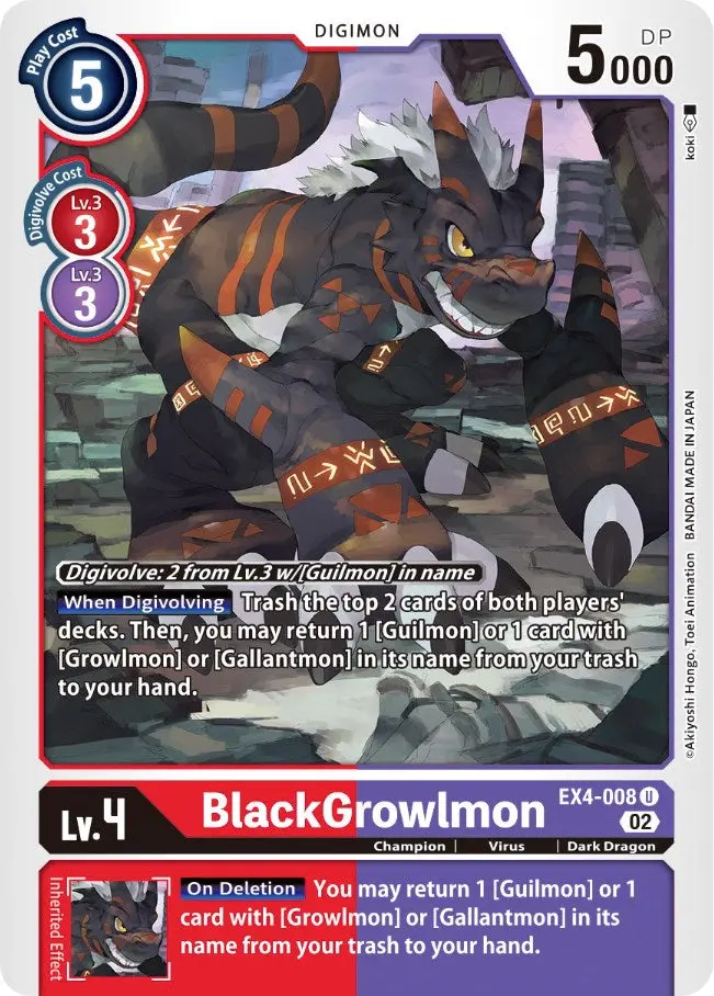 Blackgrowlmon [Ex4-008] [Alternative Being Booster] 1
