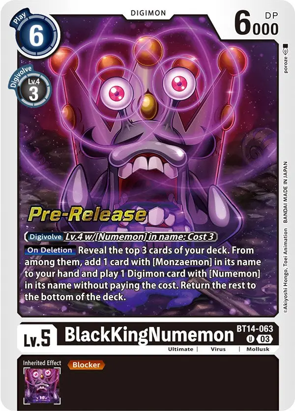 Blackkingnumemon [Bt14-063] [Blast Ace Pre-Release Cards] 1