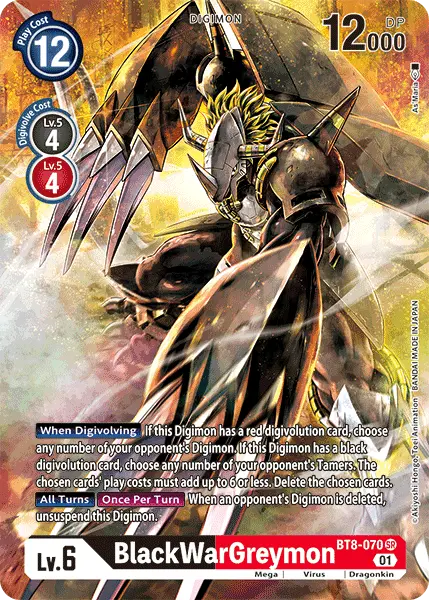 Blackwargreymon [Bt8-070] (Alternate Art) [New Awakening] 1